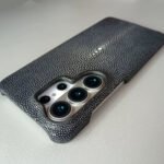 Handmade Genuine Stingray Leather Case for Samsung Galaxy S26 Ultra S25Ultra Real Pearl Fish Skin Hard Shockproof Back Cover