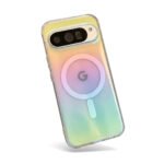 Lingge Rainbow Sparkle Pink Gradient,For  Pixel 9 10 Pro XL10A 9A 10Pro Phone Case, Waterproof and anti Yellowing Cover