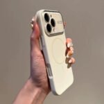 AI Button Clear Window Magsafe Case for Iphone 17 Pro Max, Liquid Silicone Cover with One-Click Shortcut & Magnetic Protection