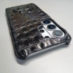 Handmade Genuine Crocodile Leather Phone Case for Samsung Galaxy S26 Ultra S25Ultra 3D Real Alligator Skin Hard Armor Back Cover