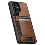 For Samsung Galaxy S26 plus S26 Ultra Detachable Magnetic Wallet Leather Oil Wax Pattern Card Holder 2 in 1 Case