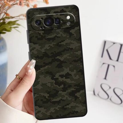 Camouflage Pattern Soft Shell Case for Google Pixel 8A 6A 7A 6 7 8 Pro 9A 10 9 Pro XL
