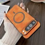 Retro Busienss Sheepskin Smooth-Touch Magnetic Slim Case for Google Pixel 10A 10 Proxl 9 8 7 Pro TPU Frame Shockproof Slim Cover