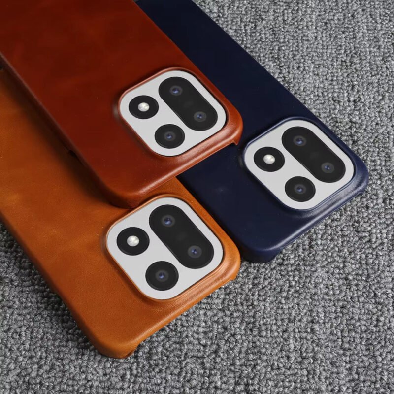 Luxury Genuine Leather Shockproof Case for Oneplus 15 13 13R 13S 13T 12 12R 11 11R 10R 10T Pro Retro Business Phone Cover Coque