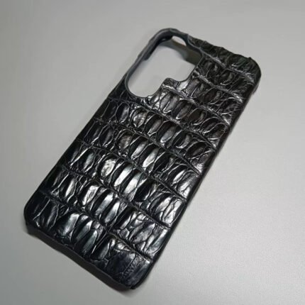 Handmade Genuine Crocodile Leather Phone Case for Samsung Galaxy S26 Ultra S25Ultra 3D Real Alligator Skin Hard Armor Back Cover