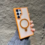 20PCS Matte Hard Magnetic Charging Case for Samsung S26 S22 S23 S24 S25 plus Ultra FE Magsafe Plastic Case with Kickstand