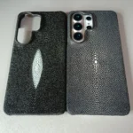 Handmade Genuine Stingray Leather Case for Samsung Galaxy S26 Ultra | Real Pearl Fish Skin Shockproof Hard Armor Back Cover - Image 2