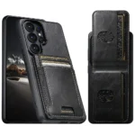 2-in-1 Detachable Magnetic Wallet Case for Samsung Galaxy S26 Ultra | Premium Oil Wax Leather Cover with Removable Magnetic Card Holder - Image 3