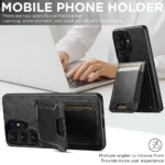 2-in-1 Detachable Magnetic Wallet Case for Samsung Galaxy S26 Ultra | Premium Oil Wax Leather Cover with Removable Magnetic Card Holder - Image 6