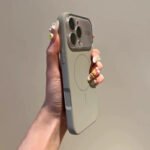 AI Button Clear Window Magsafe Case for Iphone 17 Pro Max, Liquid Silicone Cover with One-Click Shortcut & Magnetic Protection