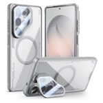 For Samsung Galaxy S26 Ultra Clear Case for Magnetic, Biodegradable Material, Never Yellow, Adjustable Kickstand, Full Camera