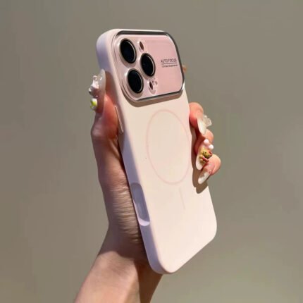 AI Button Clear Window Magsafe Case for Iphone 17 Pro Max, Liquid Silicone Cover with One-Click Shortcut & Magnetic Protection