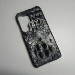 Handmade Genuine Crocodile Leather Phone Case for Samsung Galaxy S26 Ultra S25Ultra 3D Real Alligator Skin Hard Armor Back Cover