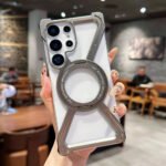 For Samsung Galaxy S26 Ultra Skeleton Bumper Case Titanium Military Grade Drop Tested 360 Rotating Kickstand Ring Quick Charge