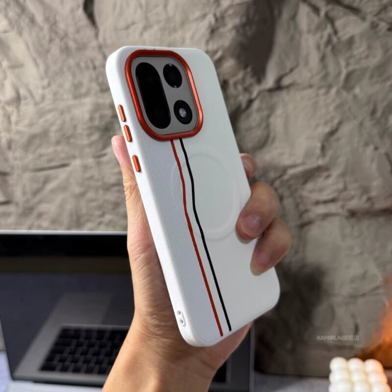 Case for Oneplus 15 Luxury Leather Magnetic Wireless Charging Shockproof Bumper Cover Funda