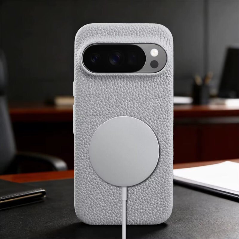 For Google Pixel 10 Pro XL Magsafe Magnetic Genuine Leather Case for Google Pixel 9 Pro XL 8 8A 7A 6A 5A Phone Case Back Cover