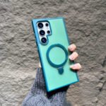 20PCS Matte Hard Magnetic Charging Case for Samsung S26 S22 S23 S24 S25 plus Ultra FE Magsafe Plastic Case with Kickstand