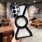 For Samsung Galaxy S26 Ultra Skeleton Bumper Case Titanium Military Grade Drop Tested 360 Rotating Kickstand Ring Quick Charge