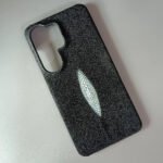 Handmade Genuine Stingray Leather Case for Samsung Galaxy S26 Ultra S25Ultra Real Pearl Fish Skin Hard Shockproof Back Cover