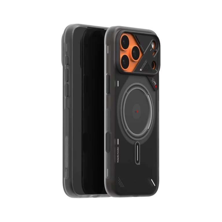 For Iphone 17 Pro Max/17 Pro Magnetic Compatible Case with Physical Camera Control Button Heat Dissipation Translucent