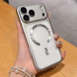 Luxury Matte Translucent Magnetic Case for  17 Pro Max 17Pro 17 Air for Magsafe Wireless Charging Camera Protector Cover