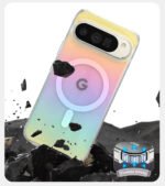 Lingge Rainbow Sparkle Pink Gradient,For  Pixel 9 10 Pro XL10A 9A 10Pro Phone Case, Waterproof and anti Yellowing Cover