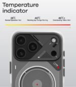 For Iphone 17 Pro Max/17 Pro Magnetic Compatible Case with Physical Camera Control Button Heat Dissipation Translucent