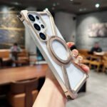 For Samsung Galaxy S26 Ultra Skeleton Bumper Case Titanium Military Grade Drop Tested 360 Rotating Kickstand Ring Quick Charge